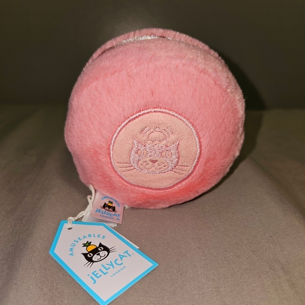 Jellycat Amuseables Mia Macaron Pink Framboise BNWT - Picture 2 of 4